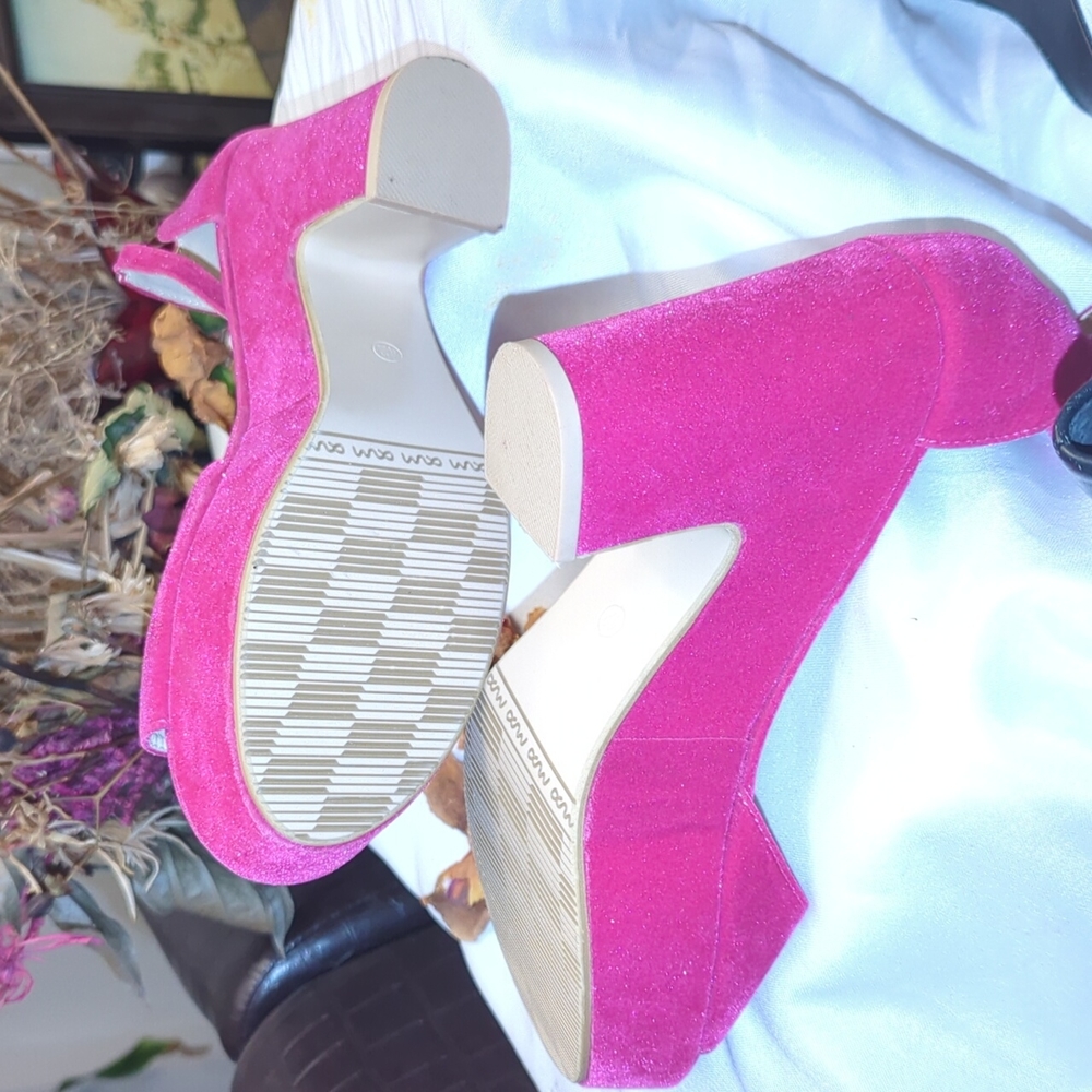 Camssoo bright pink platform sandals - Picture 7 of 12
